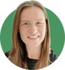 Headshot of Allie Wildbore on a green background