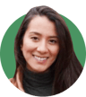 Headshot of Anna Yamashita on a green background.
