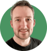 Headshot of Eddy Webster on a green background