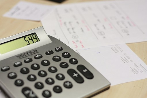 Close-up of a calculator