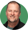 A head shot of Hunter Madeley on a green background