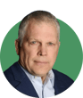 Headshot of Larry Stell on a green background